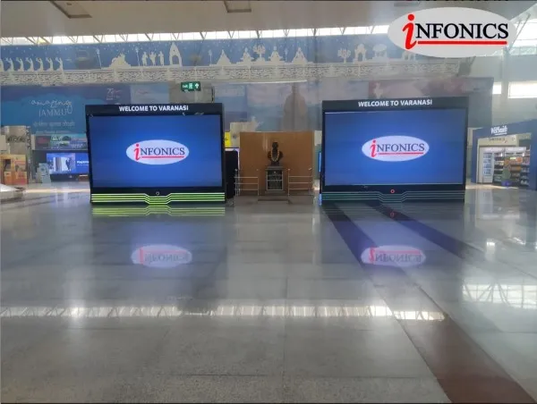 Infonics welcome to Varanasi indoor display